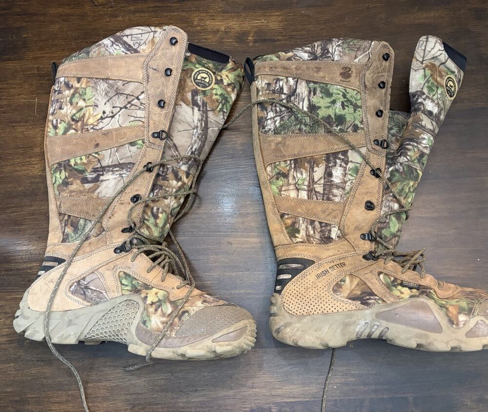 Red Wing Irish Setter Hunt Snake Boots Mens 11.5 Used Good